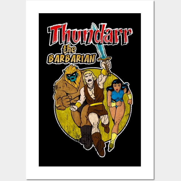 Distressed Thundarr the barbarian Wall Art by OniSide